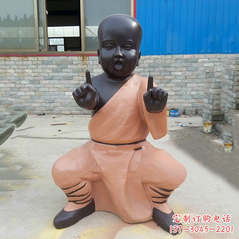 连云港铜雕功夫小和尚
