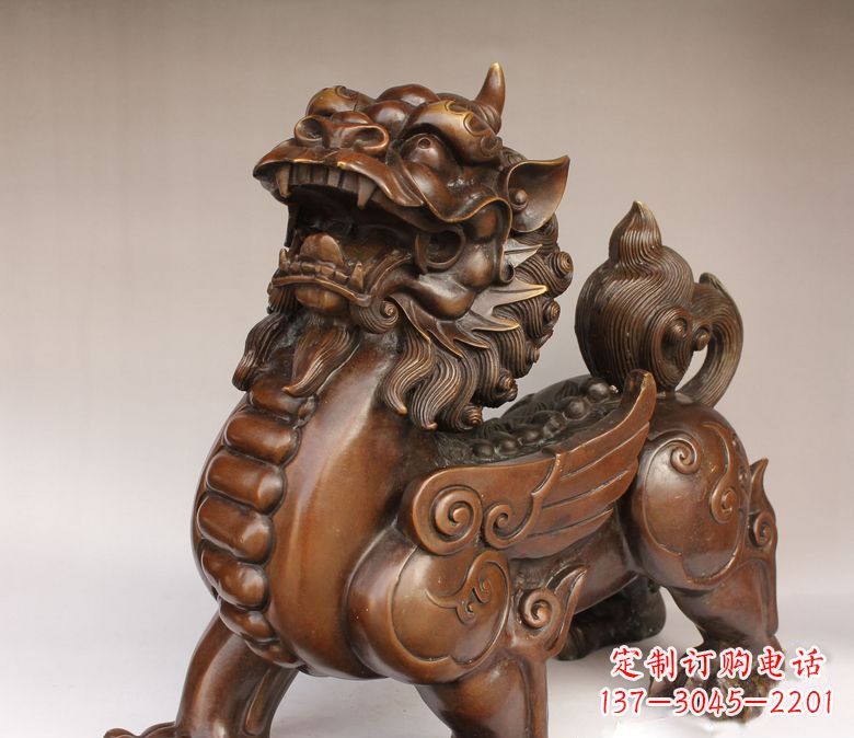 连云港古代神兽貔貅铜雕