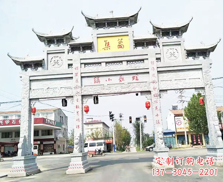 连云港牌坊雕塑:传承古典文化,新的艺术精粹