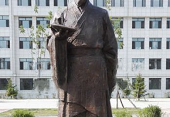 连云港传承古代珍贵文化—祖冲之铜雕塑