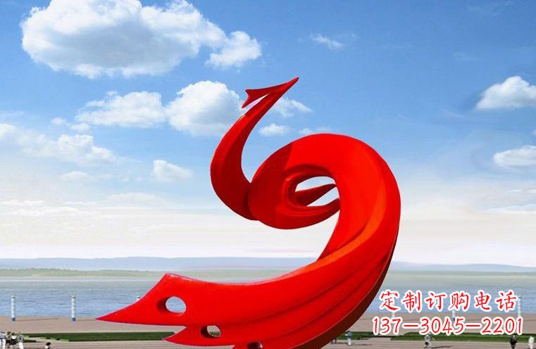 连云港领雕塑:不锈钢凤凰雕塑