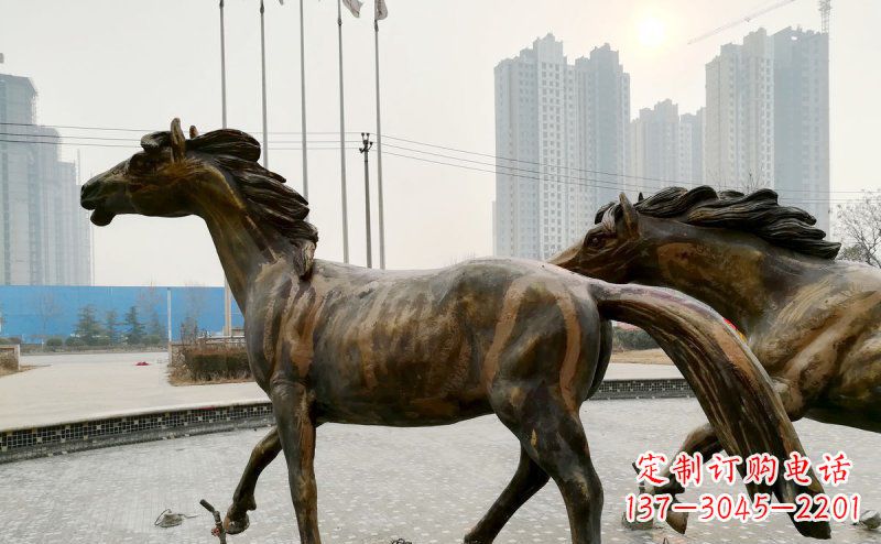 连云港广场马动物铜雕