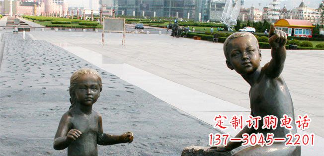 连云港为您的广场增添童真热情,小孩雕塑定制