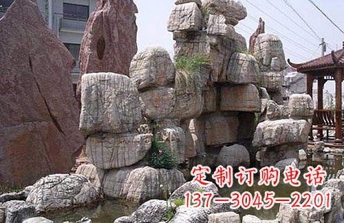 连云港引领艺术,华丽山水:龟纹石假山雕塑