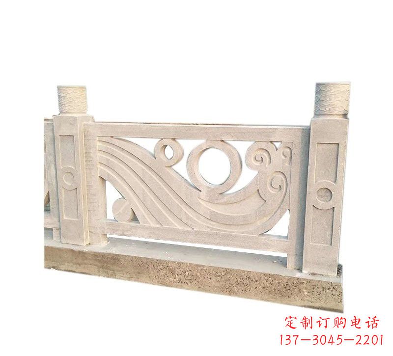 连云港精美石栏板雕塑,点缀河边桥梁的美丽