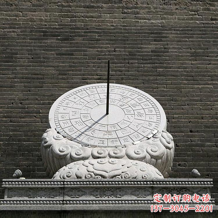 连云港花岗岩古代计时器日晷仪雕塑