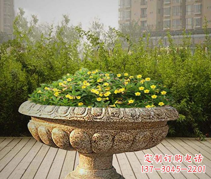 连云港花岗岩花盆小区石雕
