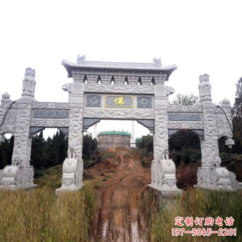 连云港景区入口石牌坊雕塑,为您塑造独一无二的精美雕塑