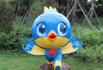 连云港蓝色梦幻，玻璃钢鸽子雕塑
