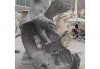 连云港中领雕塑推出的石雕老鹰是一款充满生机与力…