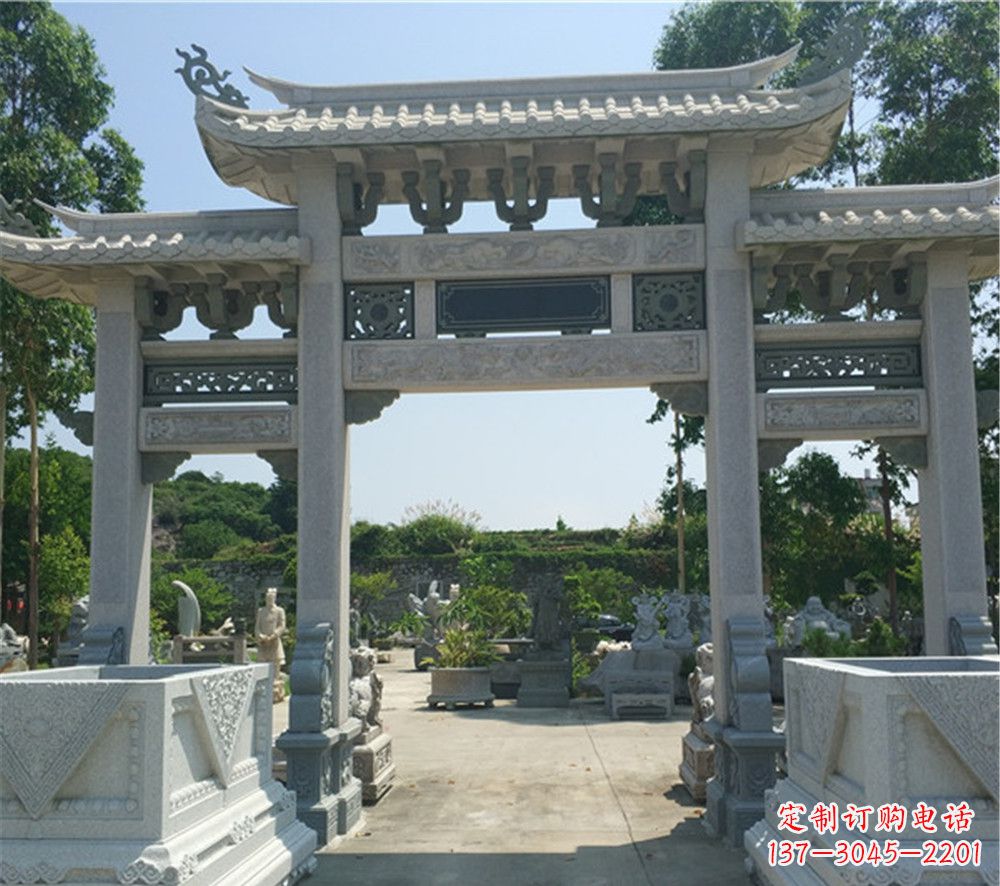 连云港全国厂家特制农村石牌坊雕塑