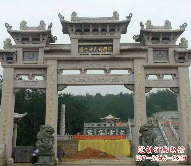 连云港中领雕塑:顶级大理石牌坊石雕