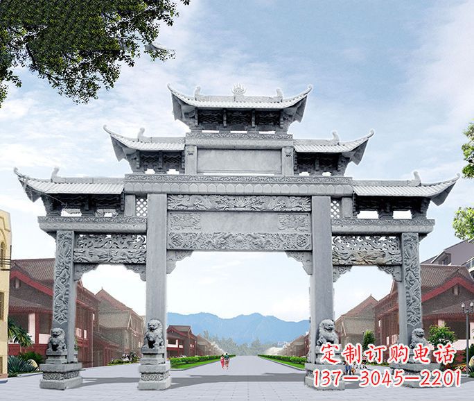 连云港高品质牌坊石雕,为您量身定制