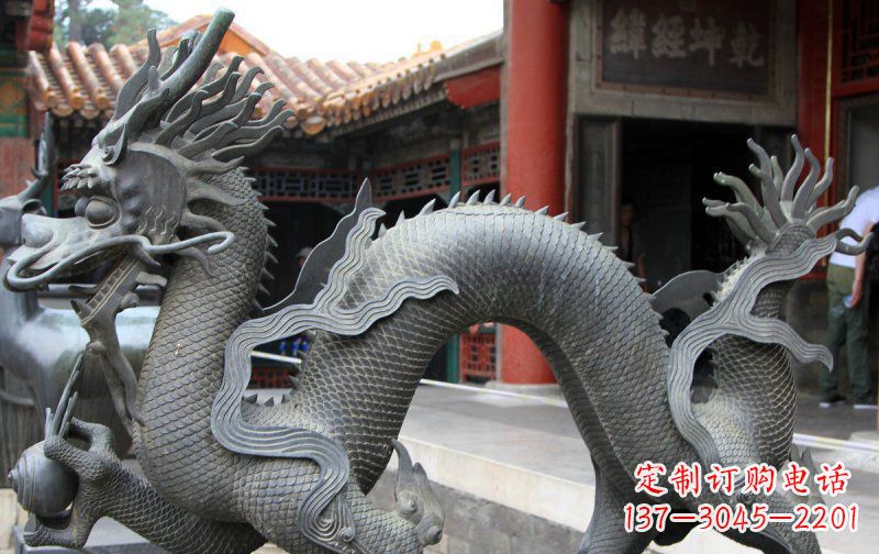 连云港中领雕塑:精美神龙铜雕