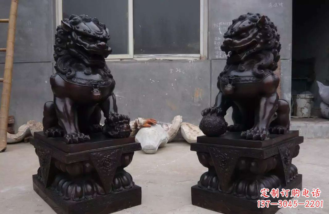 连云港中领雕塑狮子雕塑,超精致的铜雕艺术