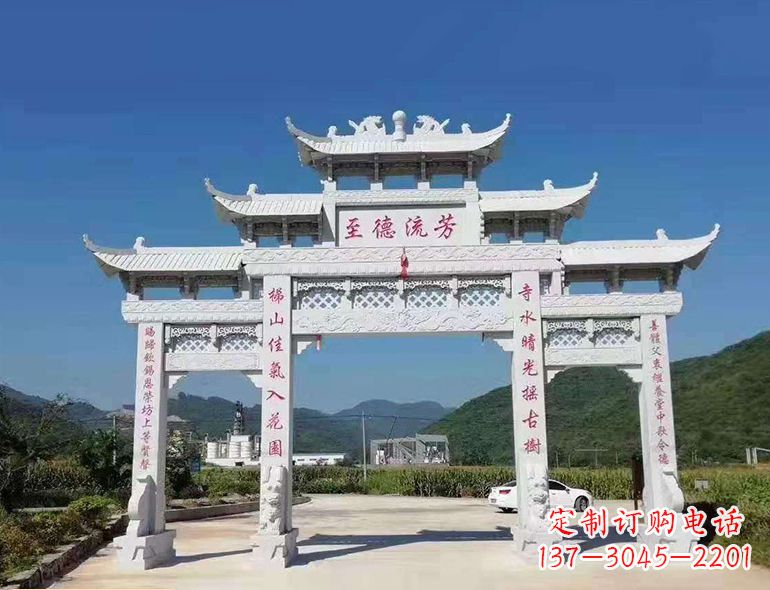 连云港匠心制作,精致牌坊雕塑