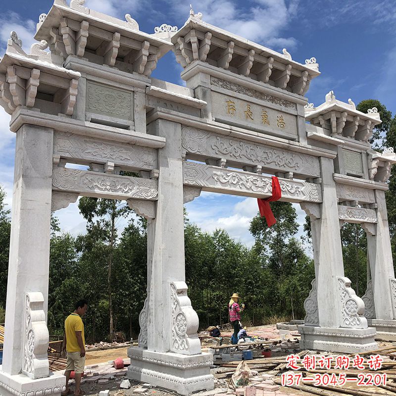 连云港石雕牌坊陵墓雕塑，让你的家族历史永载史册