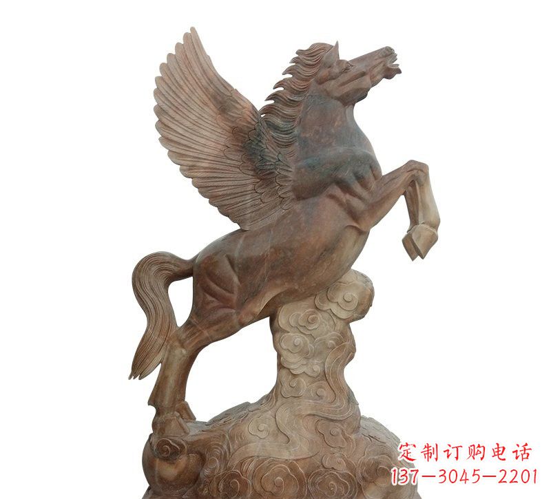 连云港石雕祥云飞马