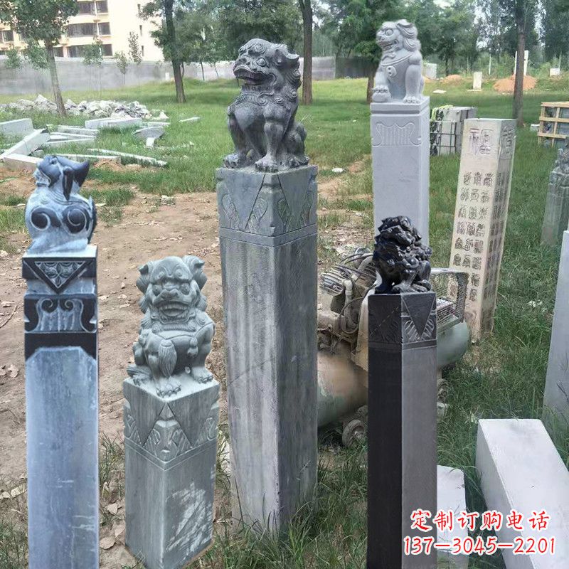 连云港石狮子拴马柱