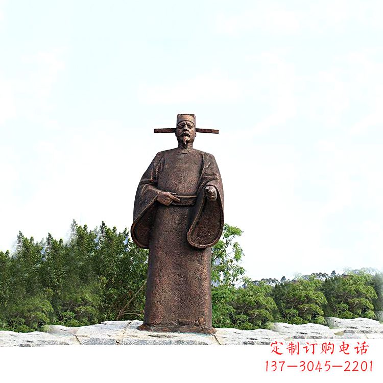 连云港世界法医学鼻祖纯铜宋慈公园景区终归历史名人雕像