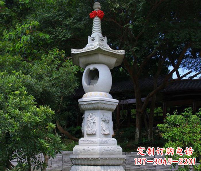 连云港寺庙景观舍利塔石雕 (2)