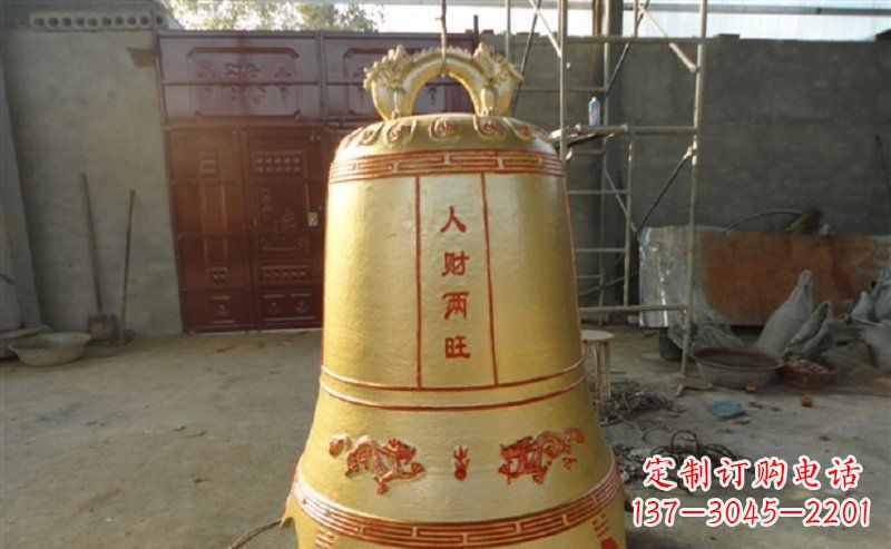 连云港寺庙铸铜钟雕塑