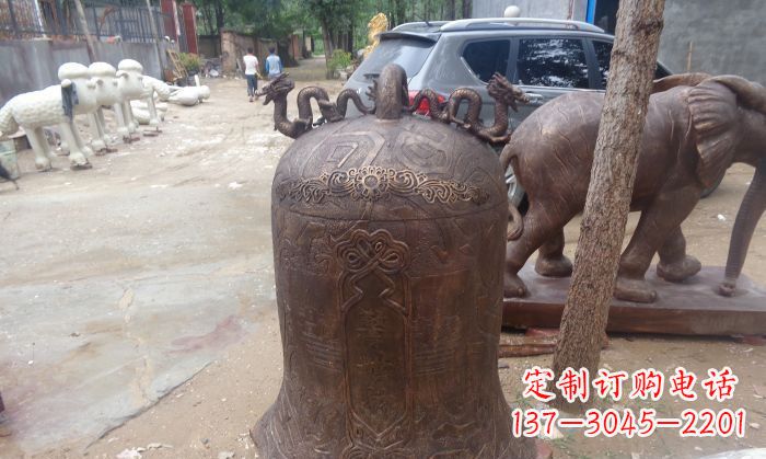 连云港寺庙铸铜钟铜雕 (3)