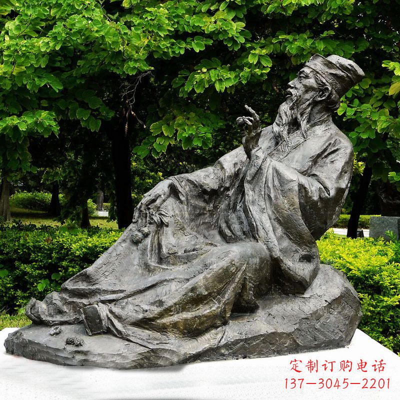 连云港苏轼雕像古代历史名人北宋著名文学家书画家铜雕