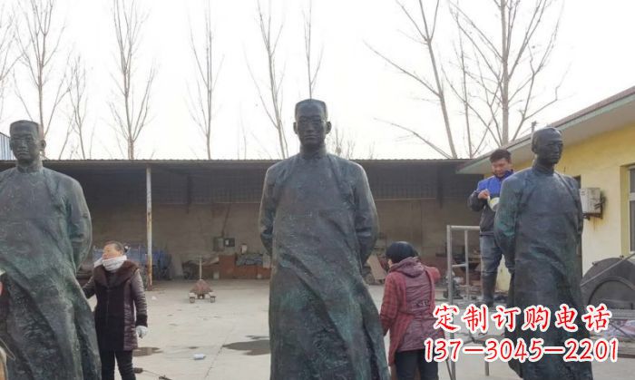 连云港陶行知人物铜雕 (3)