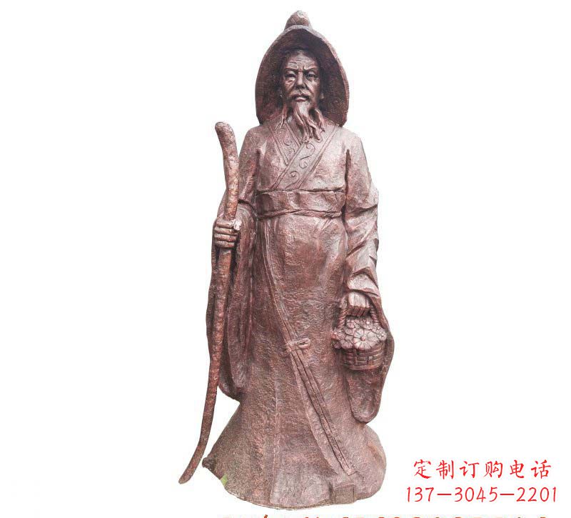 连云港陶渊明铜雕像