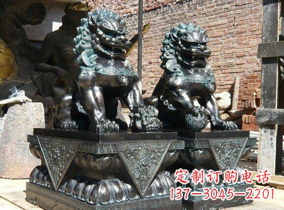 连云港天安门狮子铜雕塑