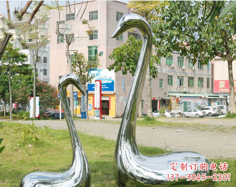 连云港天鹅抽象不锈钢雕塑112