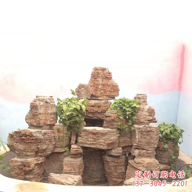 连云港庭院园林假山鱼池