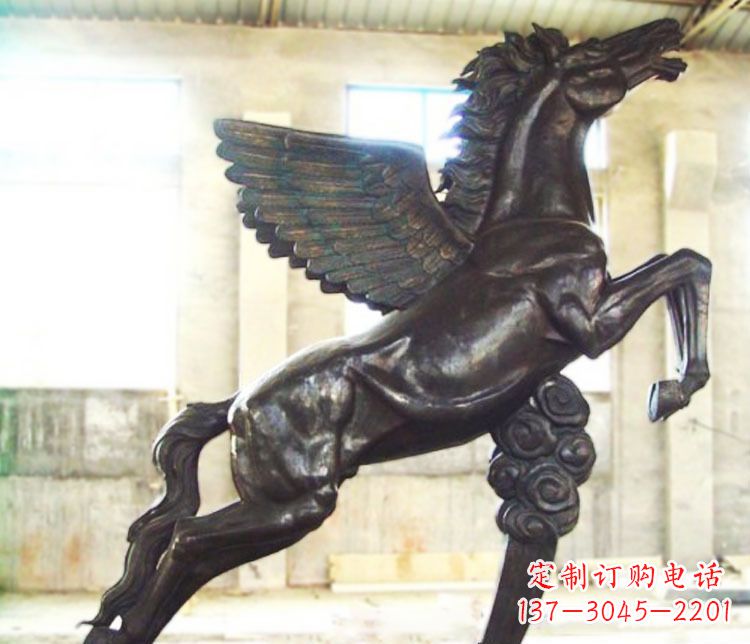 连云港铜雕奔跑飞马雕塑