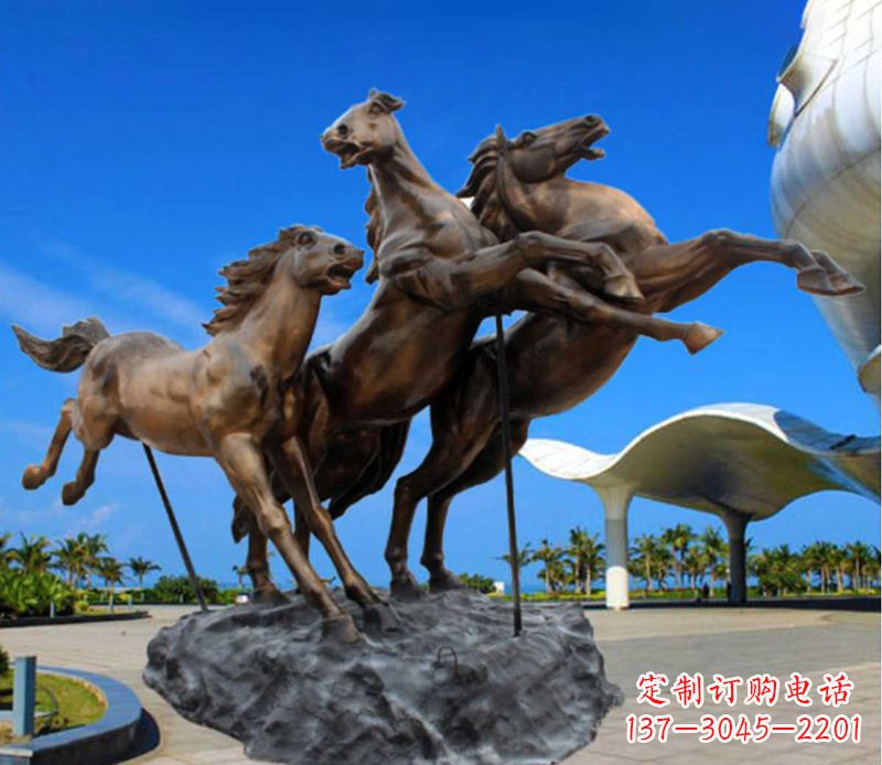 连云港铜雕飞马广场动物雕塑
