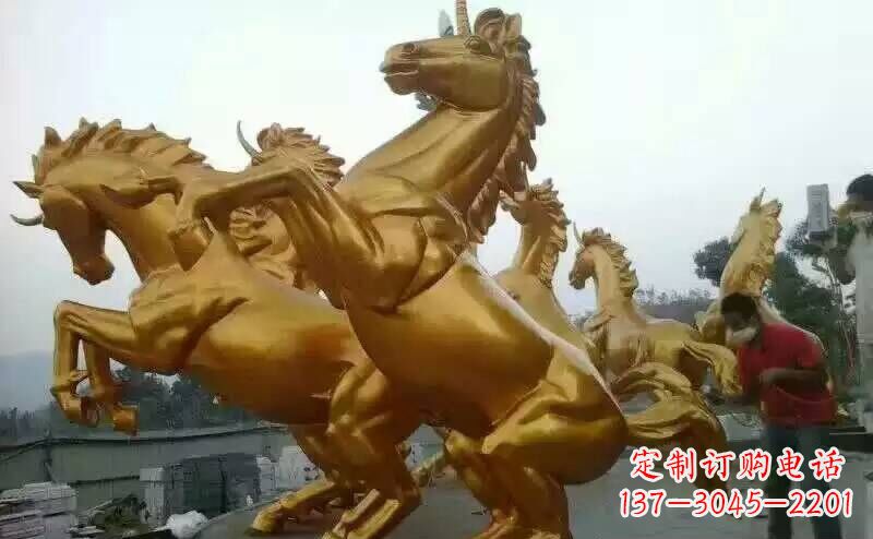 连云港铜雕广场飞马雕塑