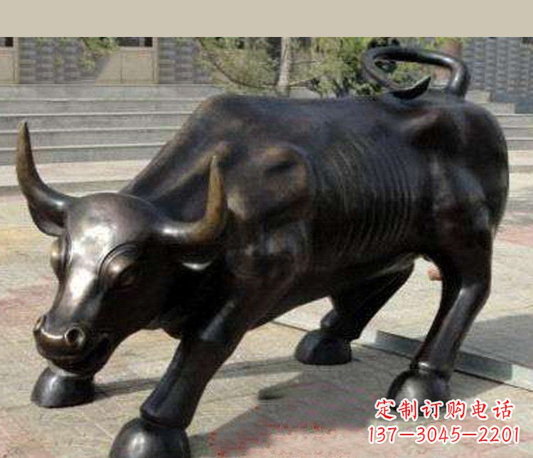 连云港铜雕广场华尔街动物牛