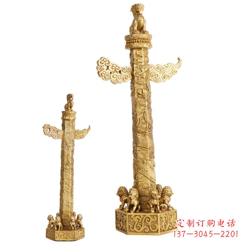 连云港铜雕华表柱