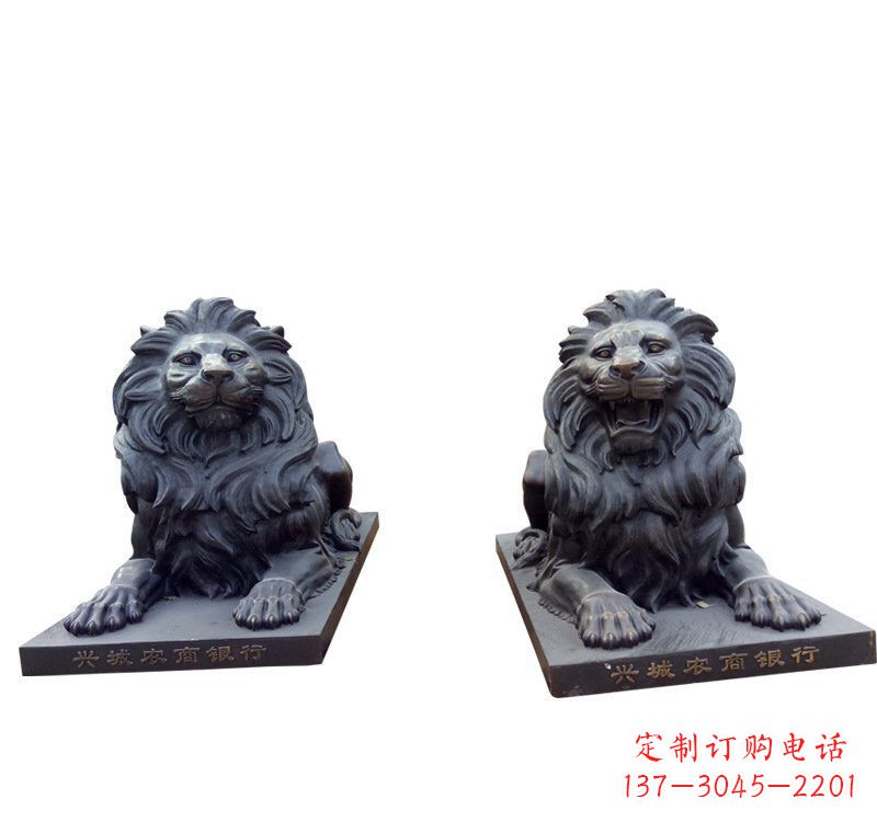 连云港铜雕汇丰狮子 (2)