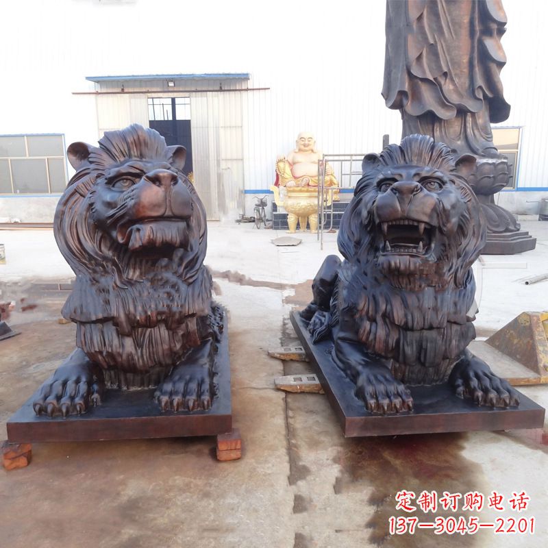 连云港铜雕汇丰狮子雕塑