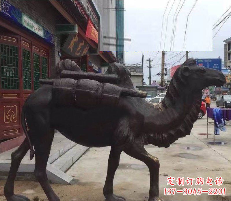 连云港铜雕骆驼公园动物雕塑