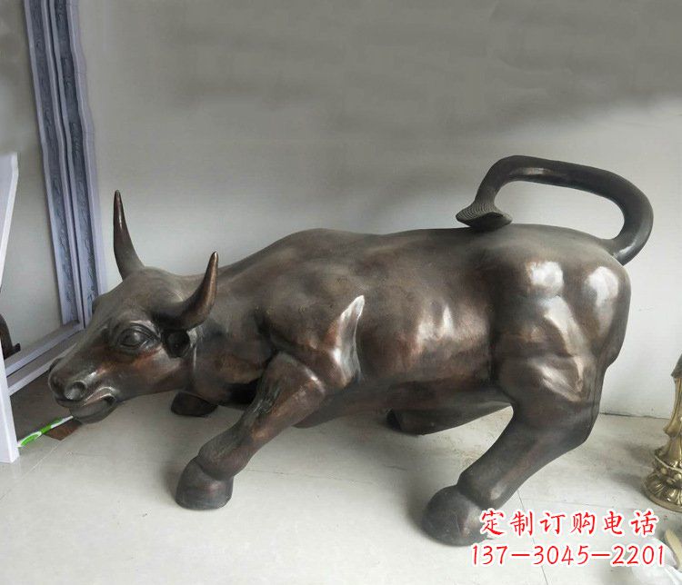 连云港铜雕牛广场动物景观摆件