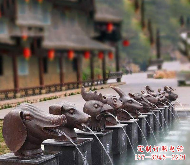 连云港铜雕喷泉