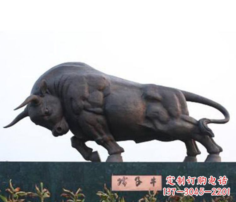 连云港铜雕孺子牛动物雕塑