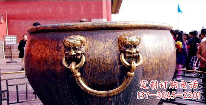 连云港铜雕水缸寺庙景观雕塑
