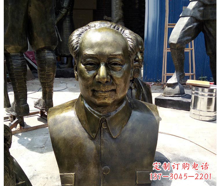 连云港铜雕伟人毛主席胸像