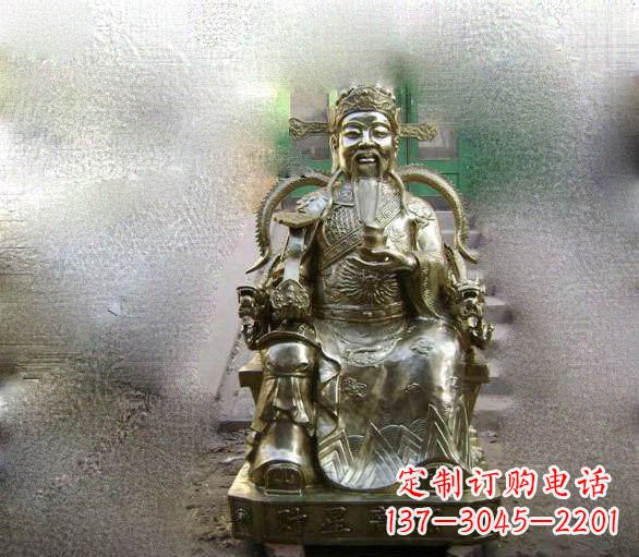 连云港铜雕文财神