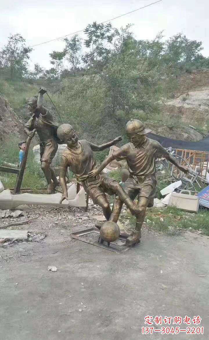 连云港铜雕小孩童趣人物雕塑