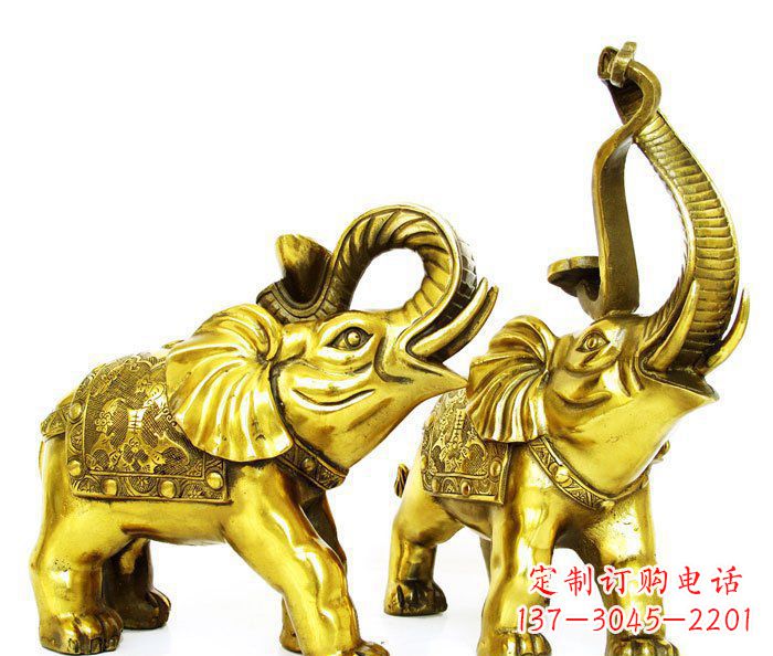 连云港铜雕小象公园动物雕塑