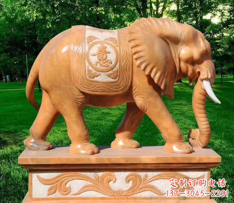 连云港晚霞红园林如意大象